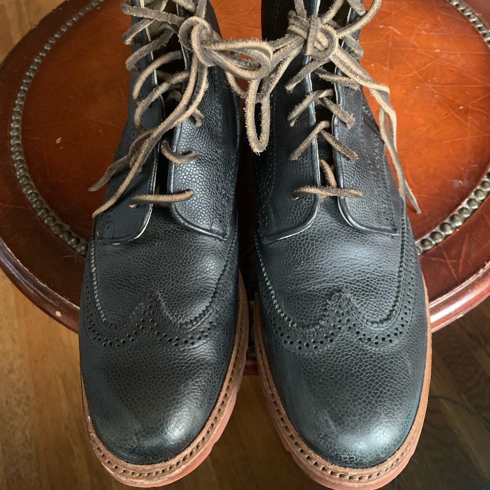Mens Frye Earl Wingtip Boots Sz 8.5